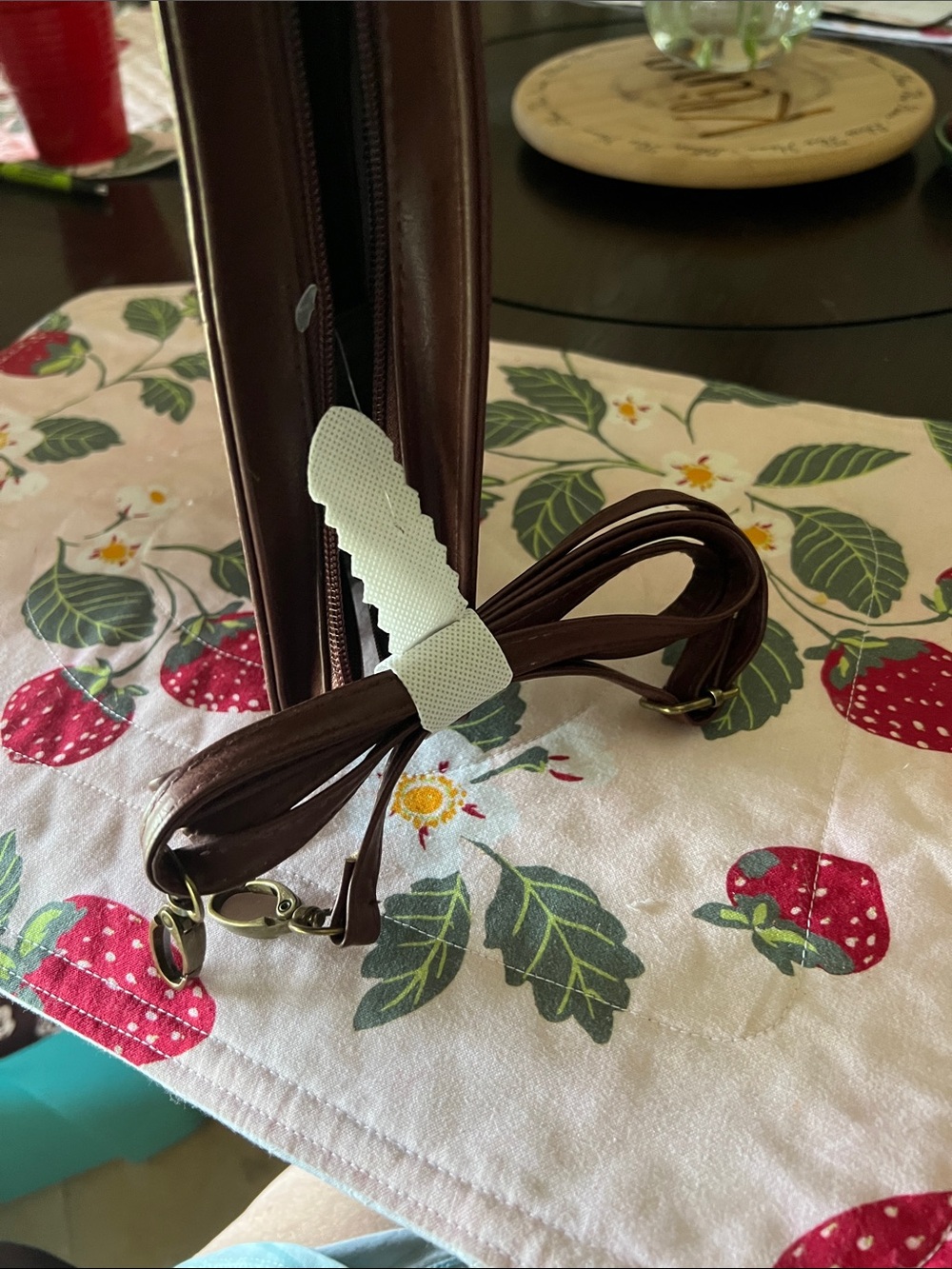 New Beetlejuice novelty 'Handbook for the Recently Deceased' Burgundy Crossbody - Picture 7 of 8